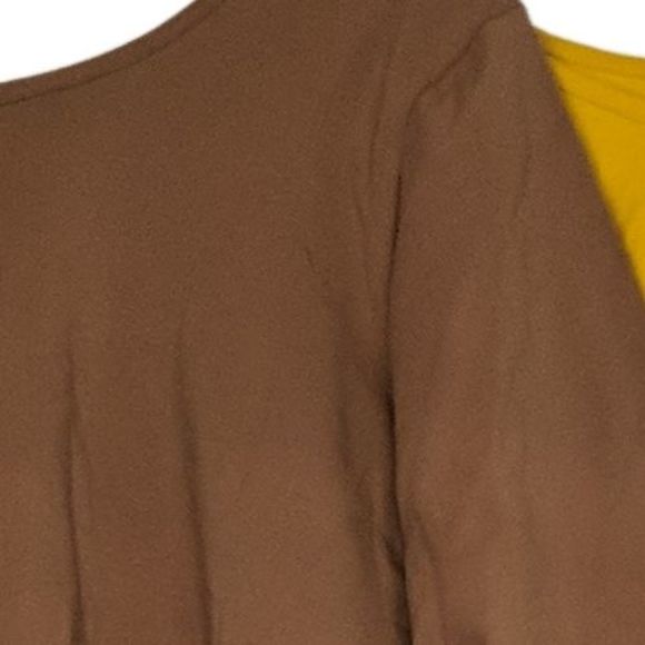 Set of 2 Attitudes by Renee Women's Top Plus Sz 2X Washed Cotton Brown A518211 - Picture 6 of 6